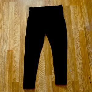 Old Navy Fleece Lined Leggings, Black, Size L